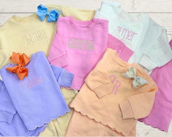Toddler Girl Scalloped Lounge Set