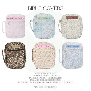 Bible Cover - Embroidered Bible Carrying Case image 2