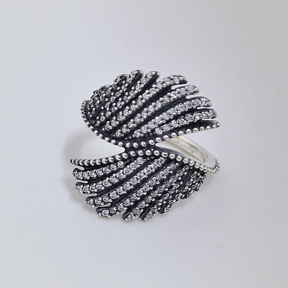 pandora ring silver majestic feathers s925 ale