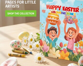 Frohe Ostern Malbuch | Kinder-Spielbuch