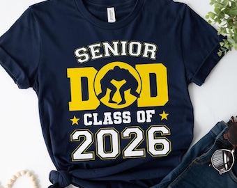 Camiseta para papá luchador sénior, regalo para la noche de graduación, camiseta para papá luchador, regalo para papá luchador, regalo del Día del Padre, camiseta para padre luchador orgulloso