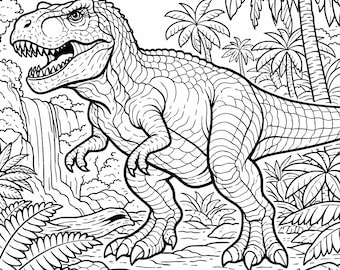 Dinosaur Coloring Pages for Older Kids | Detailed Prehistoric Dinosaurs | Printable Dino Coloring Book | Ages 8–12