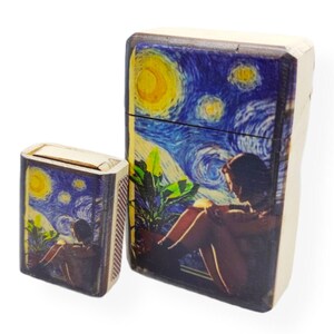 van gogh cigarette case The case is crafted with durability in mind Vincent Van Gogh Skeleton Smoking