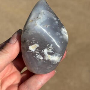 Dendritic Blue Opal Spiral Freeform | Mexico