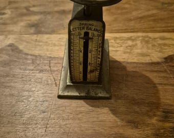 Spring letter scales early 1900s