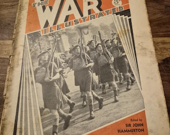 The War Illustrated 1940s 4 magazines