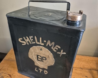 Vintage Shell mex fuel can