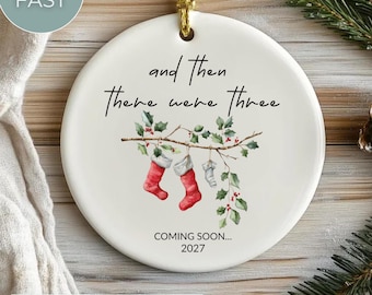 Décoration de grossesse, Boule de Noël pour annoncer une grossesse, Cadeau pour futurs parents