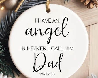 Adorno personalizado "Papá en el cielo", en memoria de mi padre