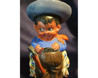 WOW! Decanter vintage in ceramica per whisky e liquori da cowboy.