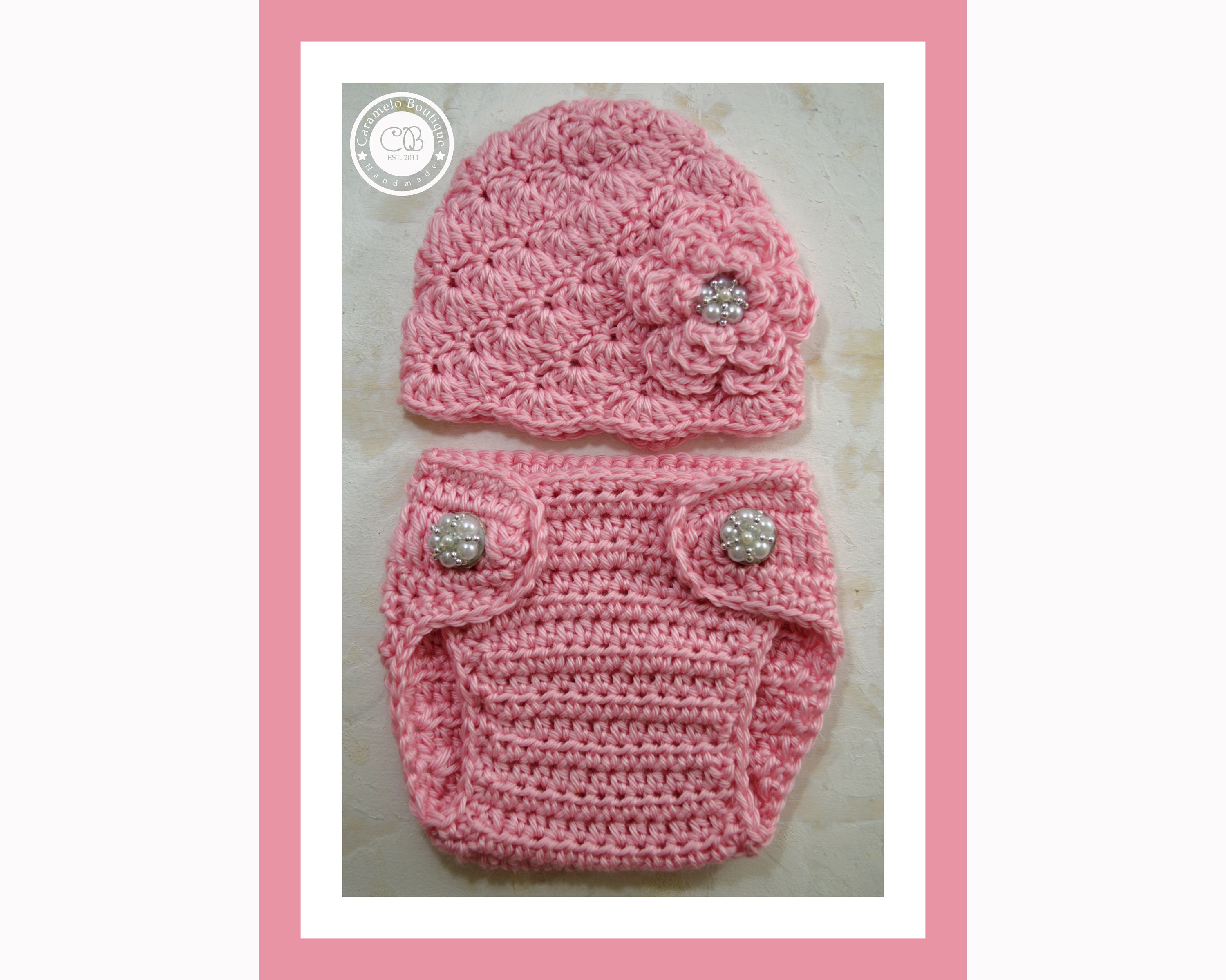 Hiccups Children's Boutique Baby Girls White Pink Pima Cotton