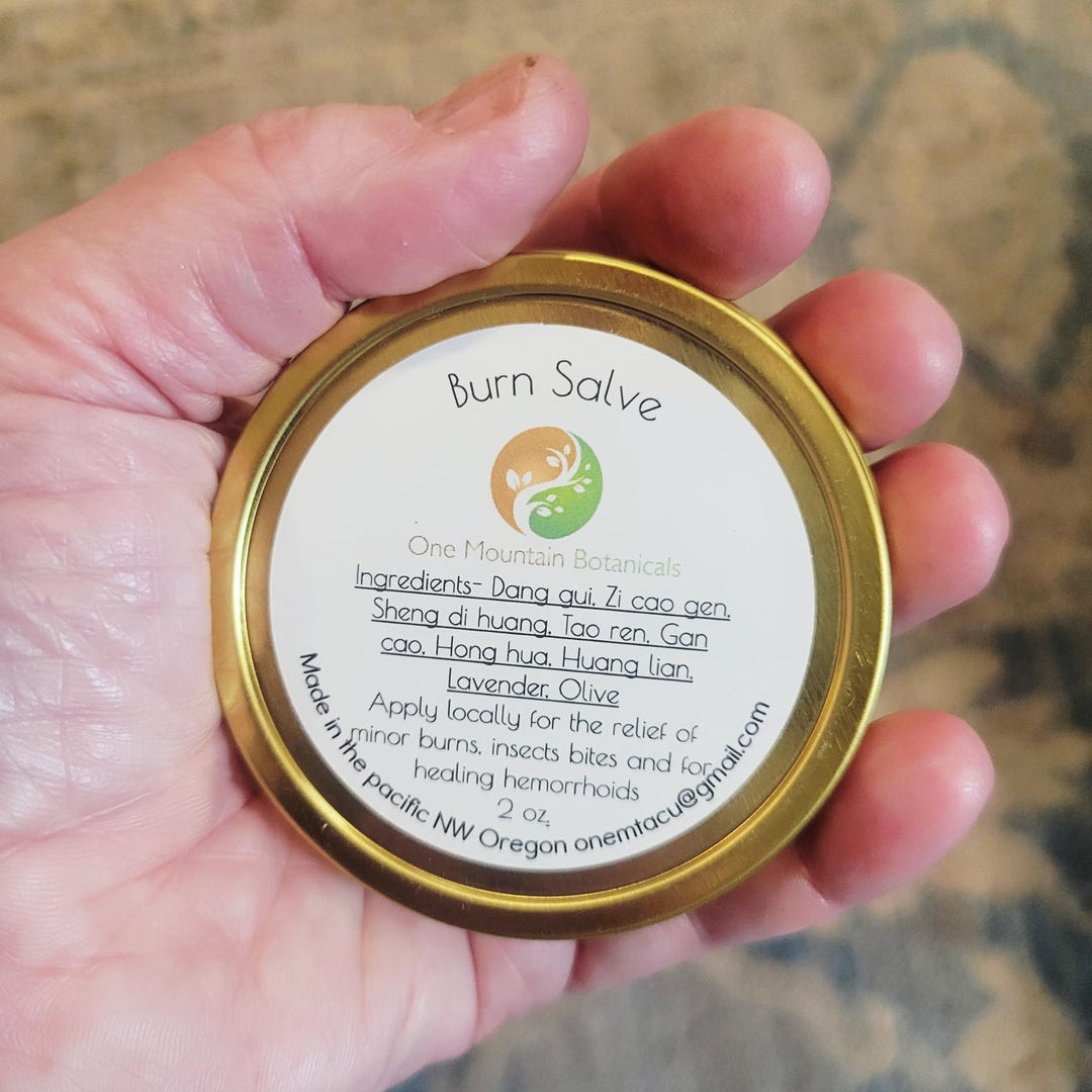 Chinese Herbal Burn Salve - Minor Burns - Etsy