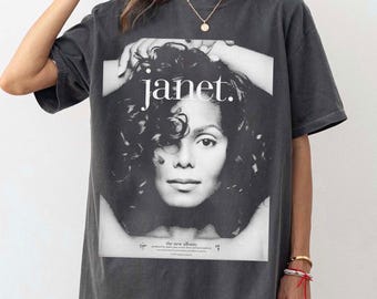 Comfort Colors Janet Jackson Vintage Style Sweatshirts, Janet Jackson Tshirt, Vintage Bootleg Retro 90s Tees