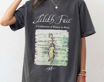 Lilith Fair Tour T-shirt, White Shirt Vintage Rare, Sarah