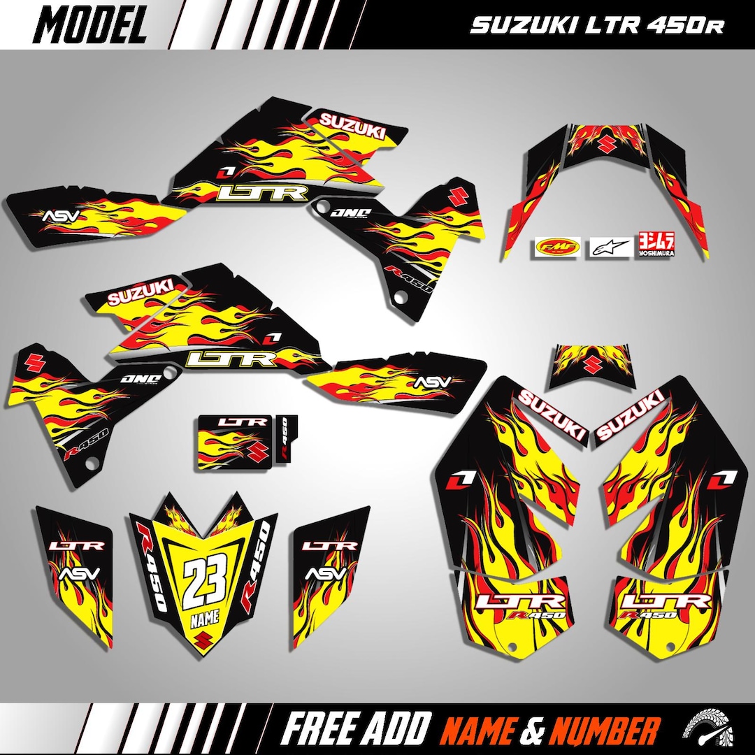 Suzuki LTR 450 450R Graphics Kit | ATV Quad Decals Stickers | 2006–2014 ...