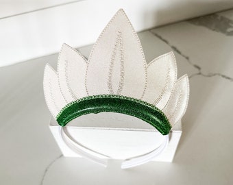 Princess Tiana - inspired Glitter Crown- Glitter and Felt Dress Up Accessory - Princess and the Frog