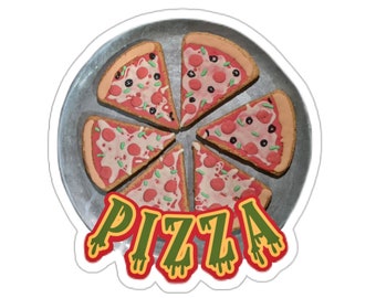 PIzza Kiss-Cut Stickers