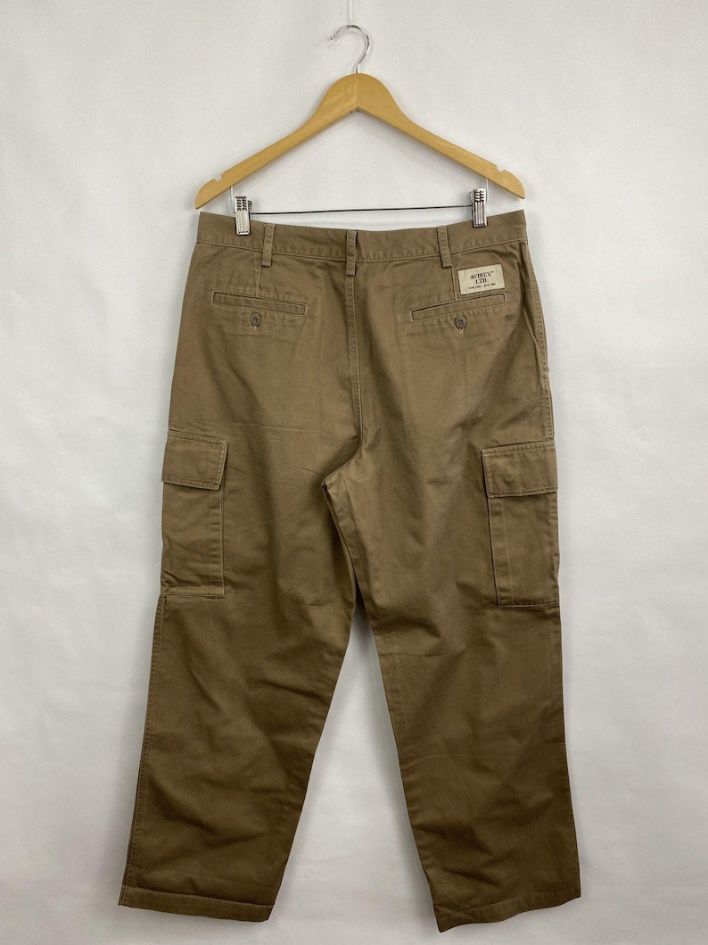 Vintage Y2K Avirex tactische militaire cargobroek, zeldzaam, maat 34 afbeelding 2