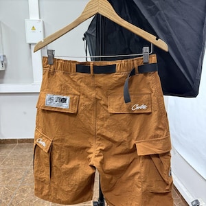 Y2K Corteiz Alcatraz Cargo Shorts Multipocket Rare image 1