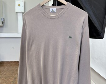 Jersey vintage Lacoste de los 90, fabricado en Francia. Raro, estilo retro, talla L.