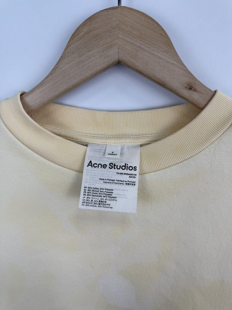 Sudadera de mujer Tai Dai de Acne Studios Y2K, estilo retro, talla S. imagen 5