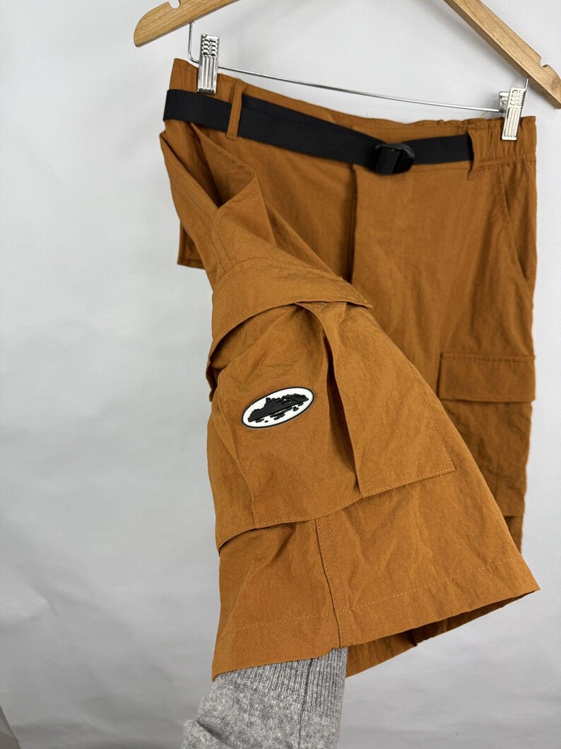 Y2K Corteiz Alcatraz Cargo Shorts Multipocket Rare image 4