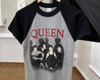 Vintage 1984 Queen Freddie Mercury Rare T-Shirt Retro Hype size M color gray