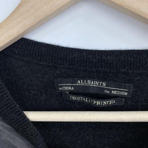 Camiseta de seda y lana estilo Björk de Allsaints, edición limitada retro, talla M. imagen 5