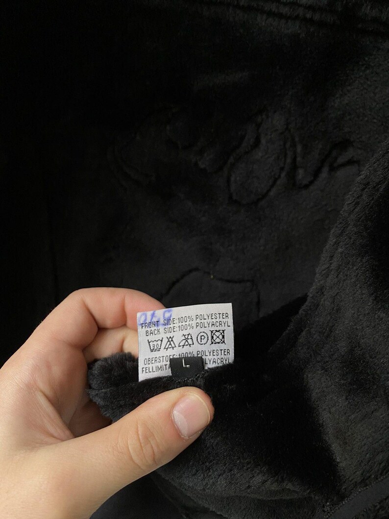 Chaqueta vintage Von Dutch Motor de piel sintética de oveja imagen 15