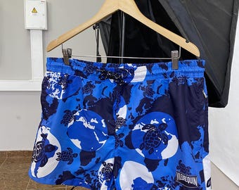 Vilebrequin Shorts, Sommerprint, Tasche, lässige Streetwear, Größe XL