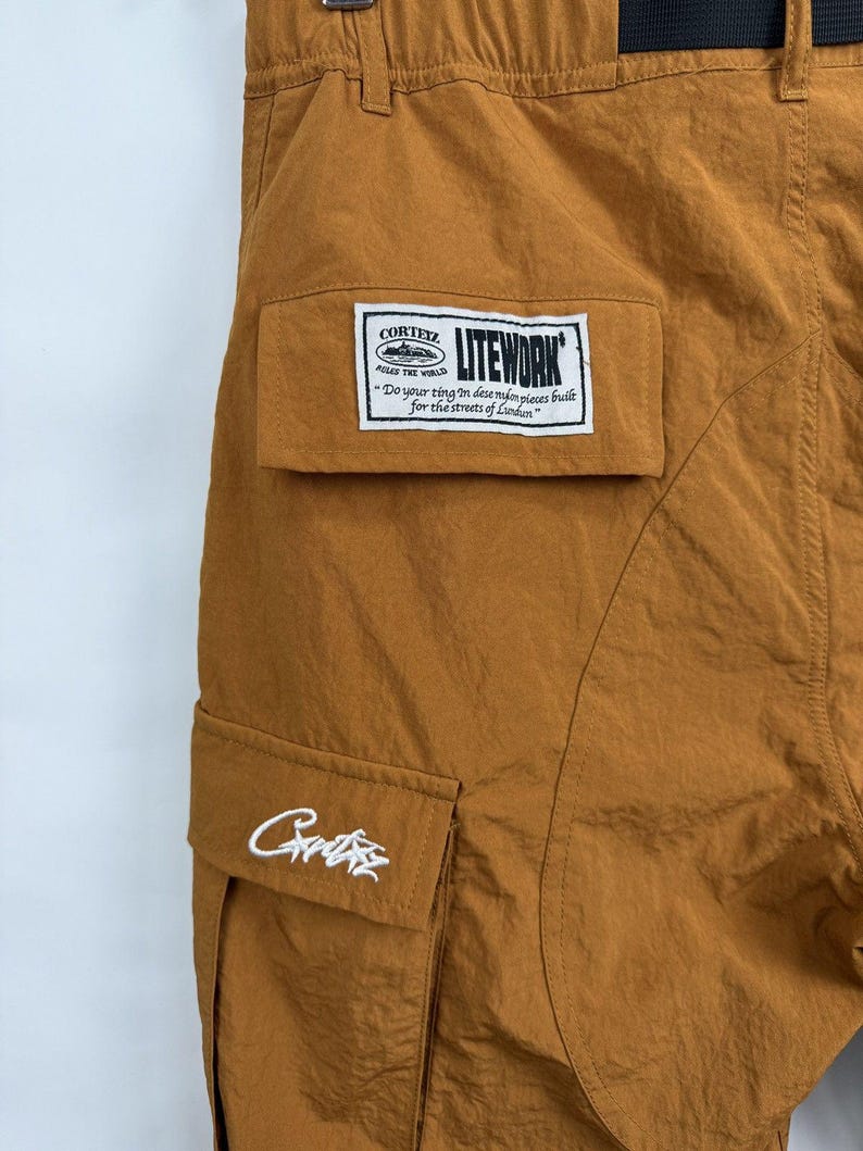 Y2K Corteiz Alcatraz Cargo Shorts Multipocket Rare image 10