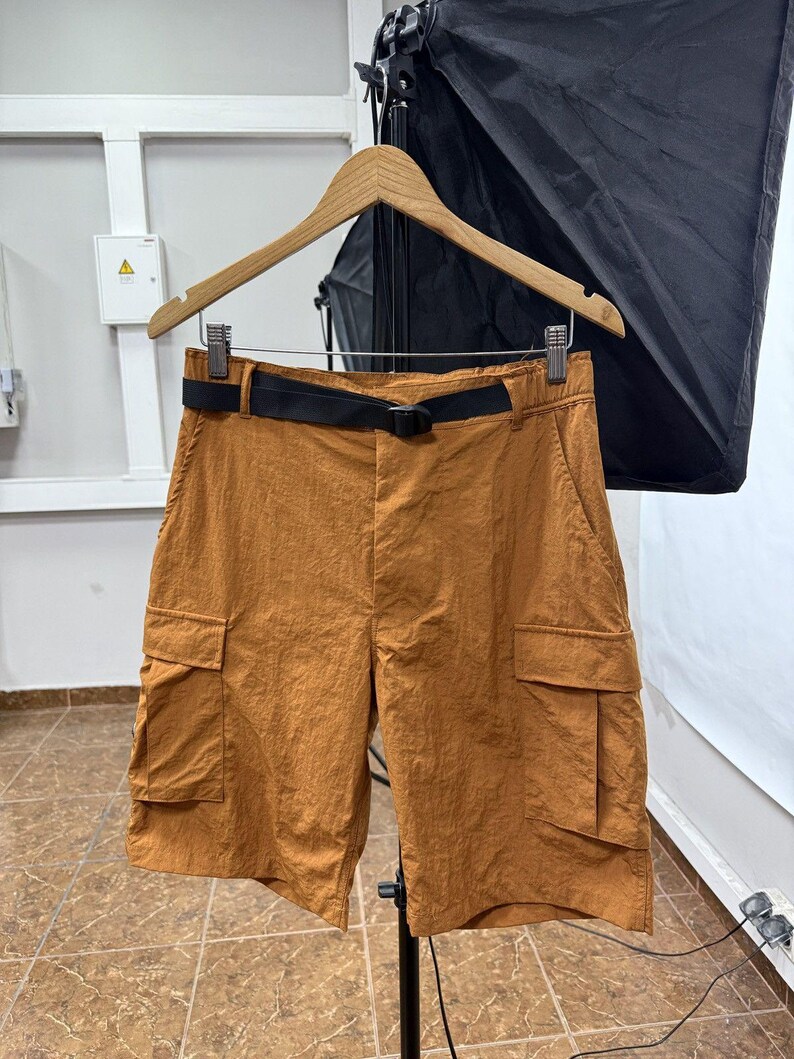 Y2K Corteiz Alcatraz Cargo Shorts Multipocket Rare image 2