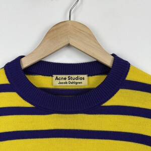 Acne Studios Jacob Dahlgren Wool Laine Striped Sweater Y2K size S/M image 4