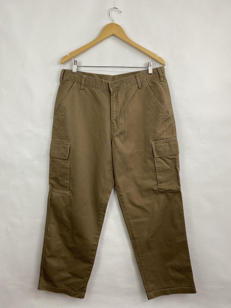 Vintage Y2K Avirex tactische militaire cargobroek, zeldzaam, maat 34 afbeelding 6