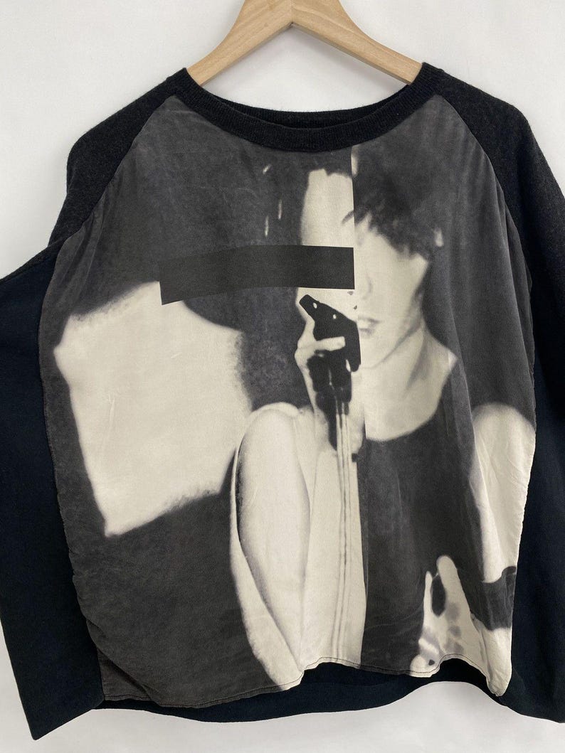 Camiseta de seda y lana estilo Björk de Allsaints, edición limitada retro, talla M. imagen 4