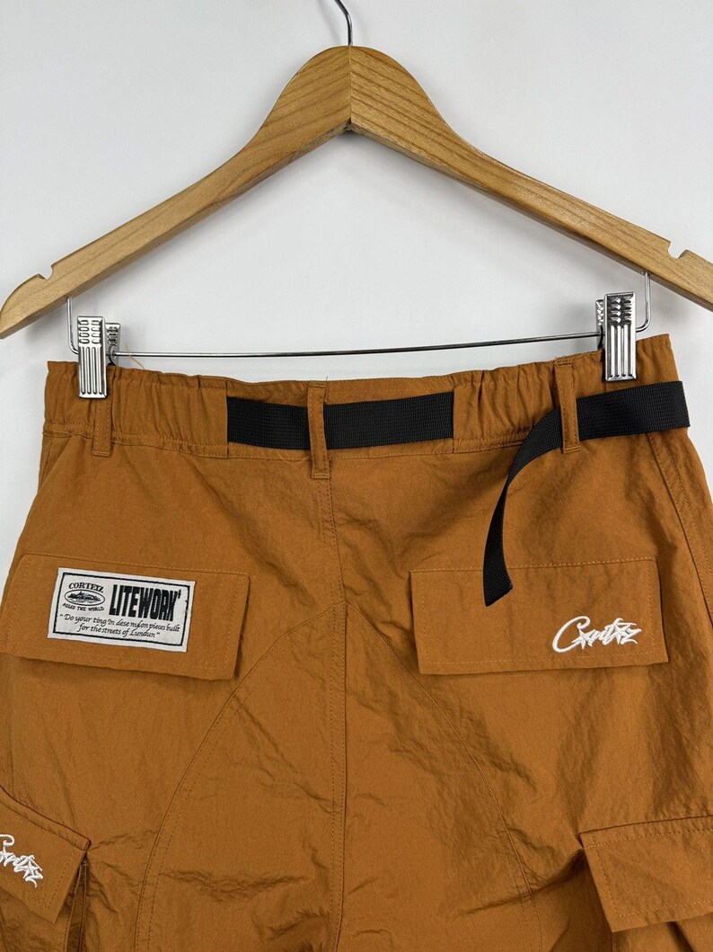 Y2K Corteiz Alcatraz Cargo Shorts Multipocket Rare image 9
