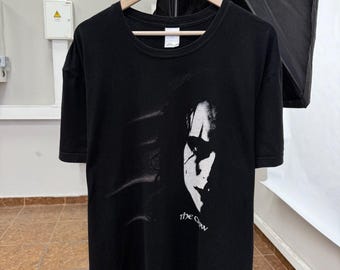 Vintage 90er Jahre The Crow Horror Movie T-Shirt Selten Retro Hype Größe XL/XXL Farbe Schwarz
