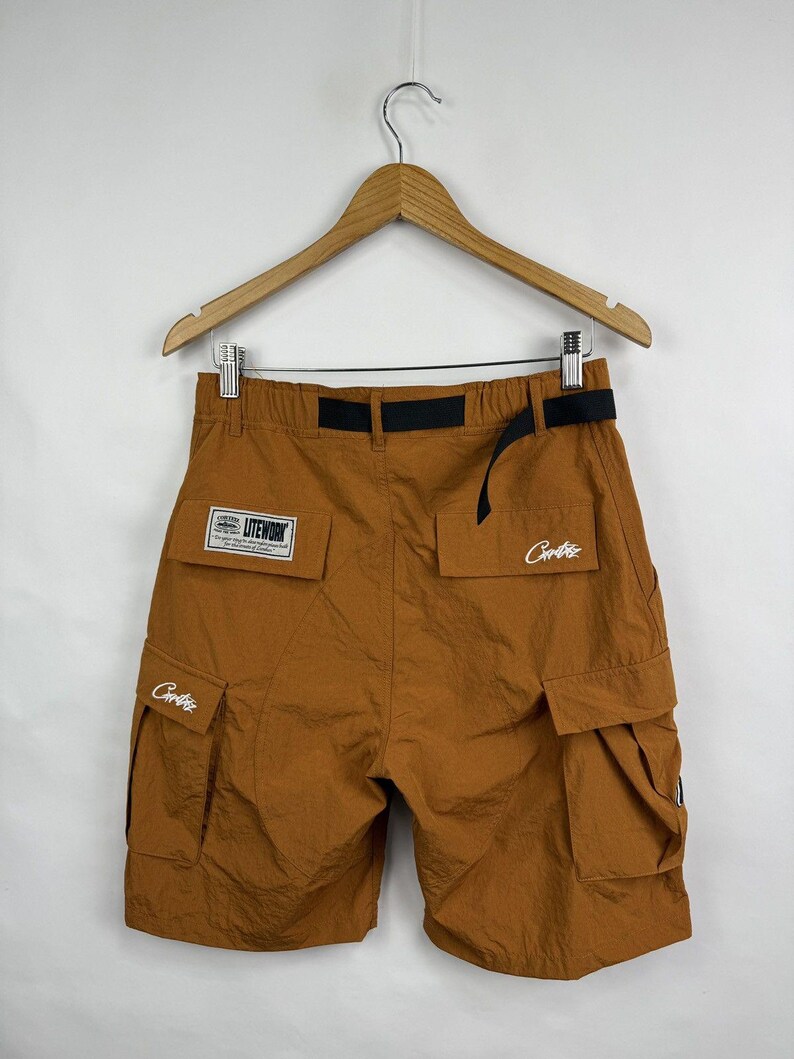 Y2K Corteiz Alcatraz Cargo Shorts Multipocket Rare image 8