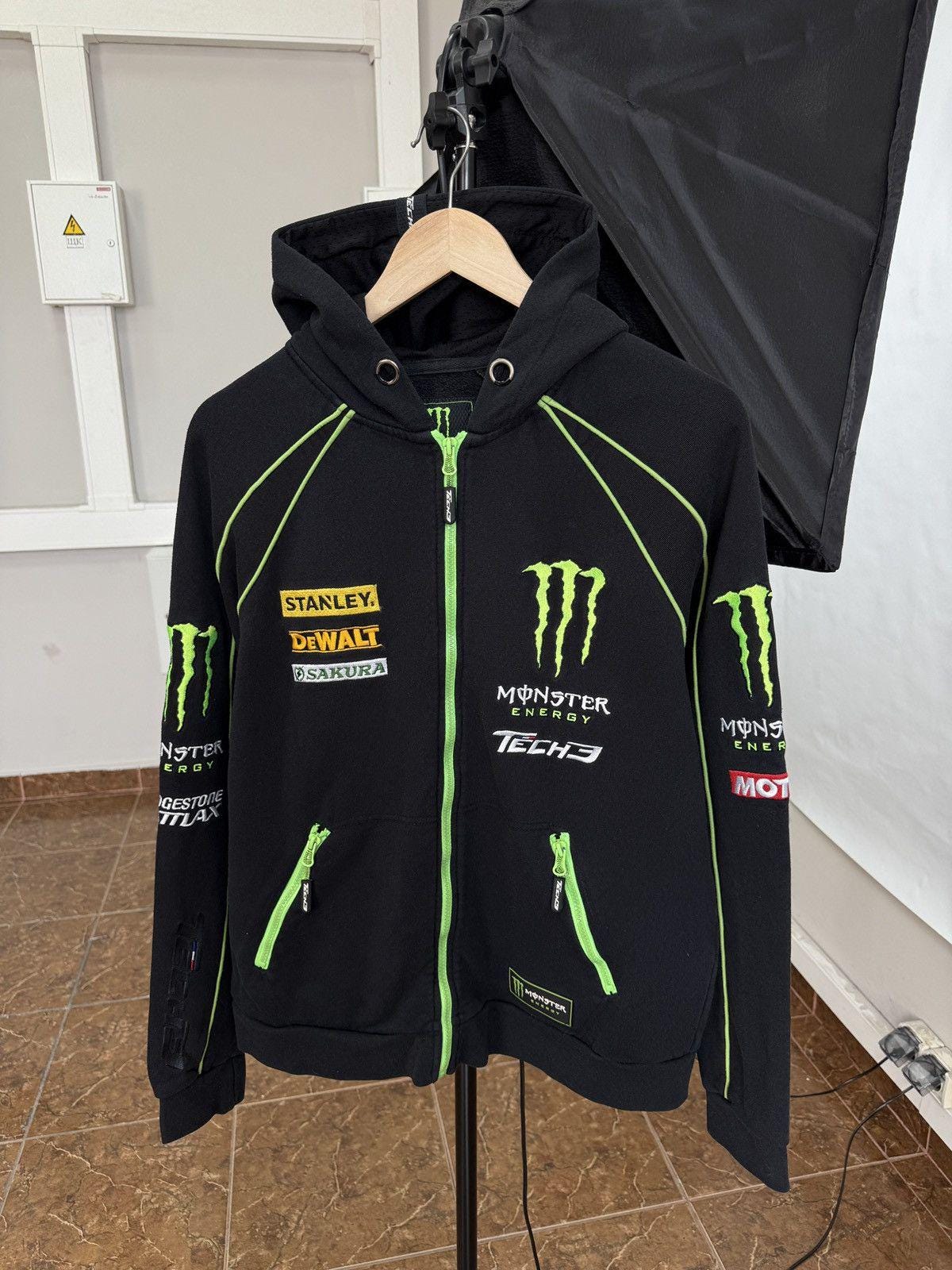 Zip パーカー monster energy パーカー 白 モンスターエナジー