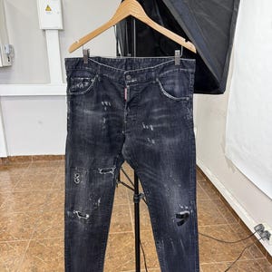 コーティングデニム　asapmode似 opium エディボーイ Opium Jeans - Etsy