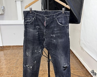 Jeans punk Y2K Dsquared2 hechos en Italia Opium Chief Keef talla 52