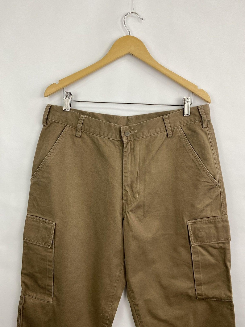 Vintage Y2K Avirex tactische militaire cargobroek, zeldzaam, maat 34 afbeelding 7