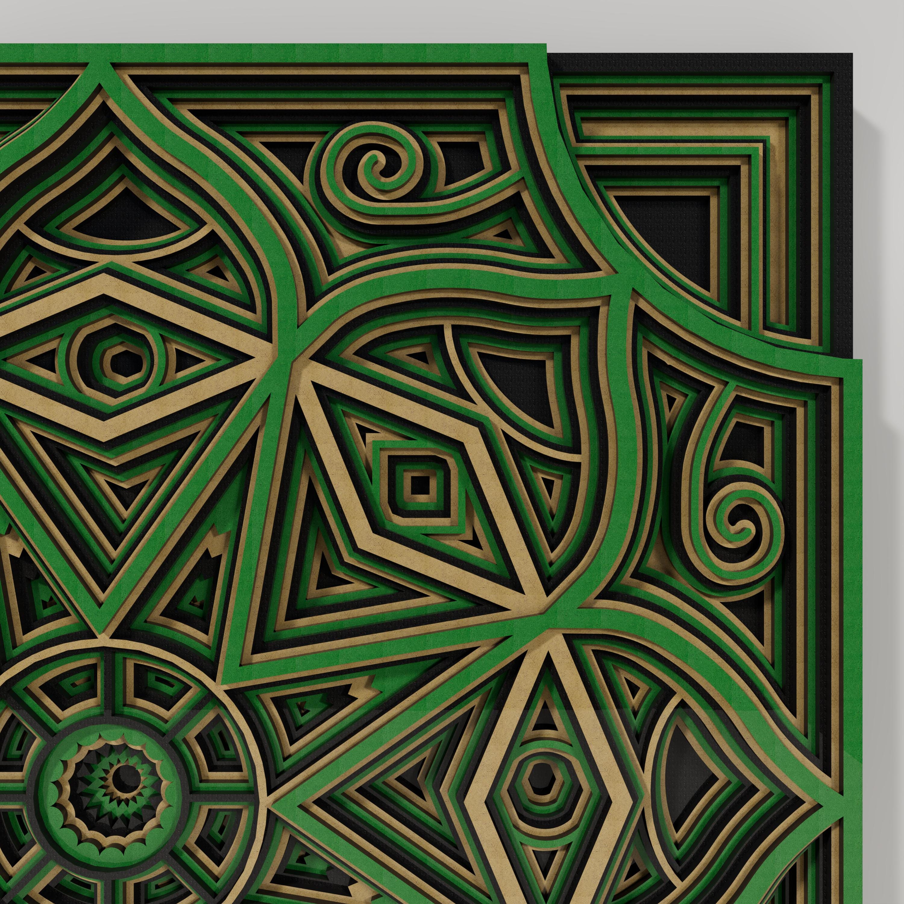 Islam Octogram Octogram Mandala Wall Art: 3D Layered Boho Decor - Etsy