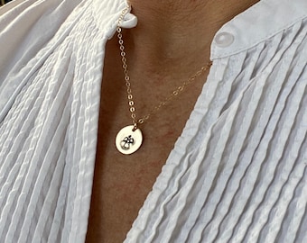Delicate Gold Filled Angel Necklace: Guardian Charm, 16 Inch Chain
