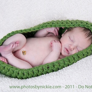 PDF CROCHET PATTERN Instant Download Quick And Easy Newborn Baby Egg Pod Bowl Nest Cocoon Photography Prop Sell What You Make image 1