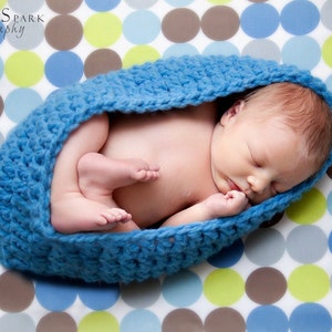 PDF CROCHET PATTERN Instant Download Quick And Easy Newborn Baby Egg Pod Bowl Nest Cocoon Photography Prop Sell What You Make image 2