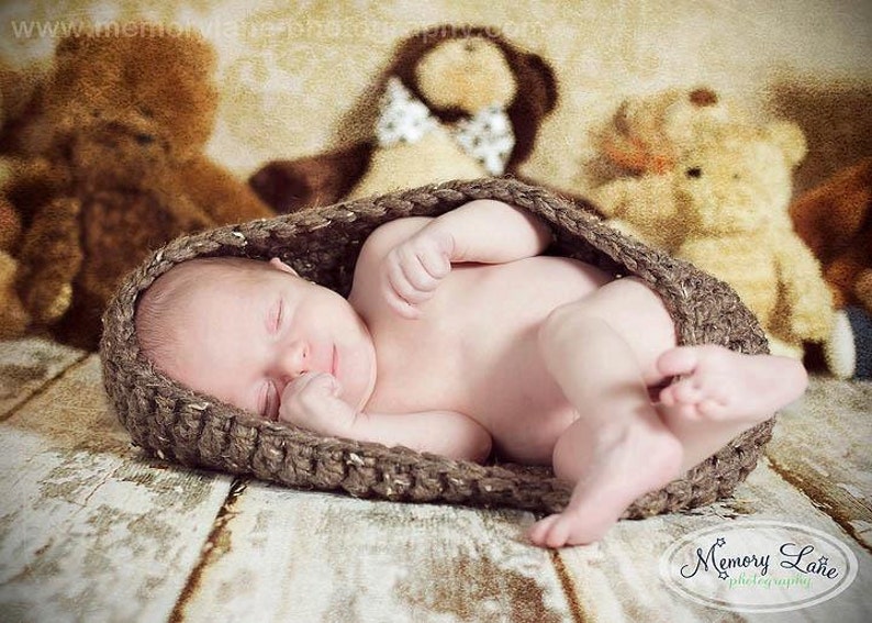 PDF CROCHET PATTERN Instant Download Quick And Easy Newborn Baby Egg Pod Bowl Nest Cocoon Photography Prop Sell What You Make image 3