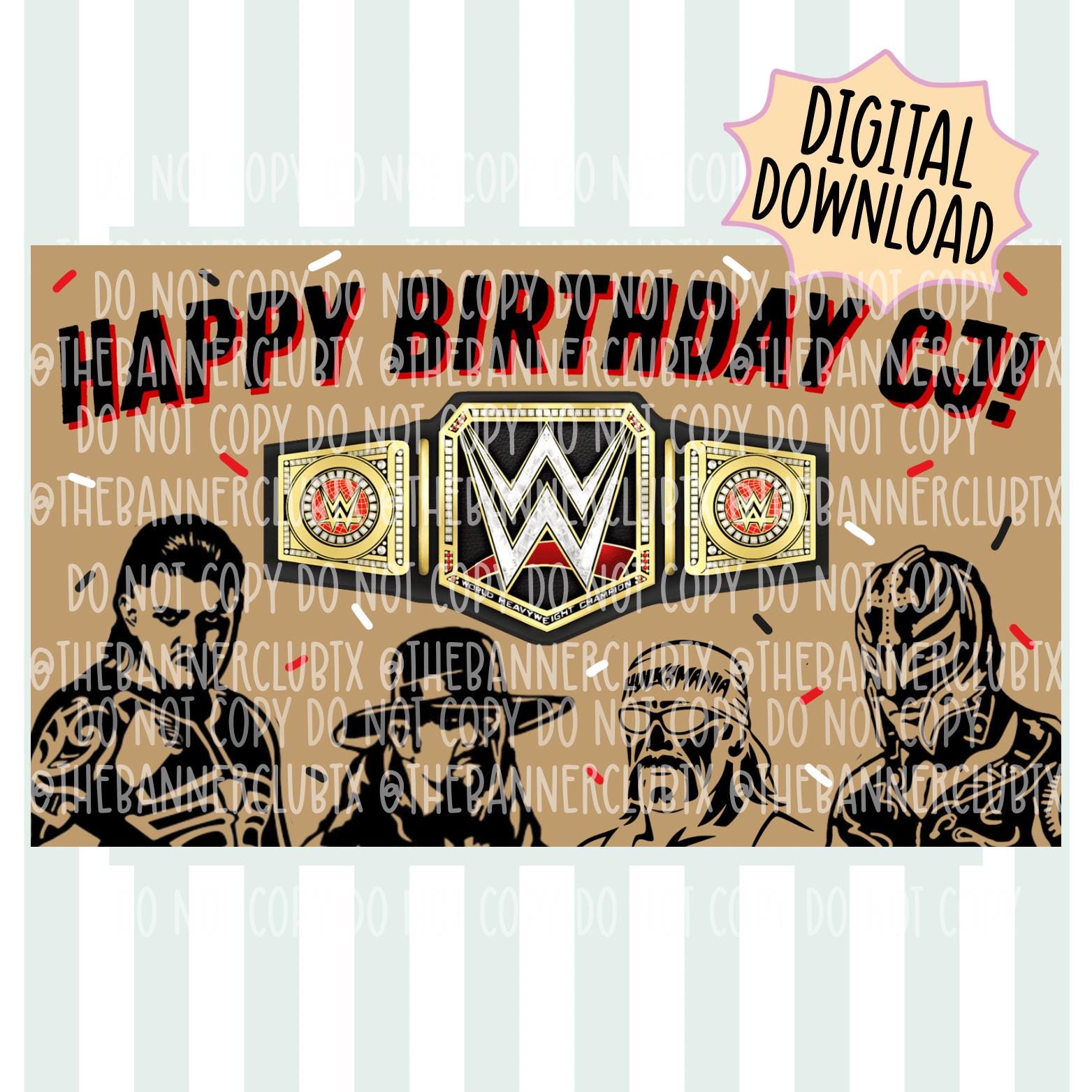 Wwe Birthday Banner