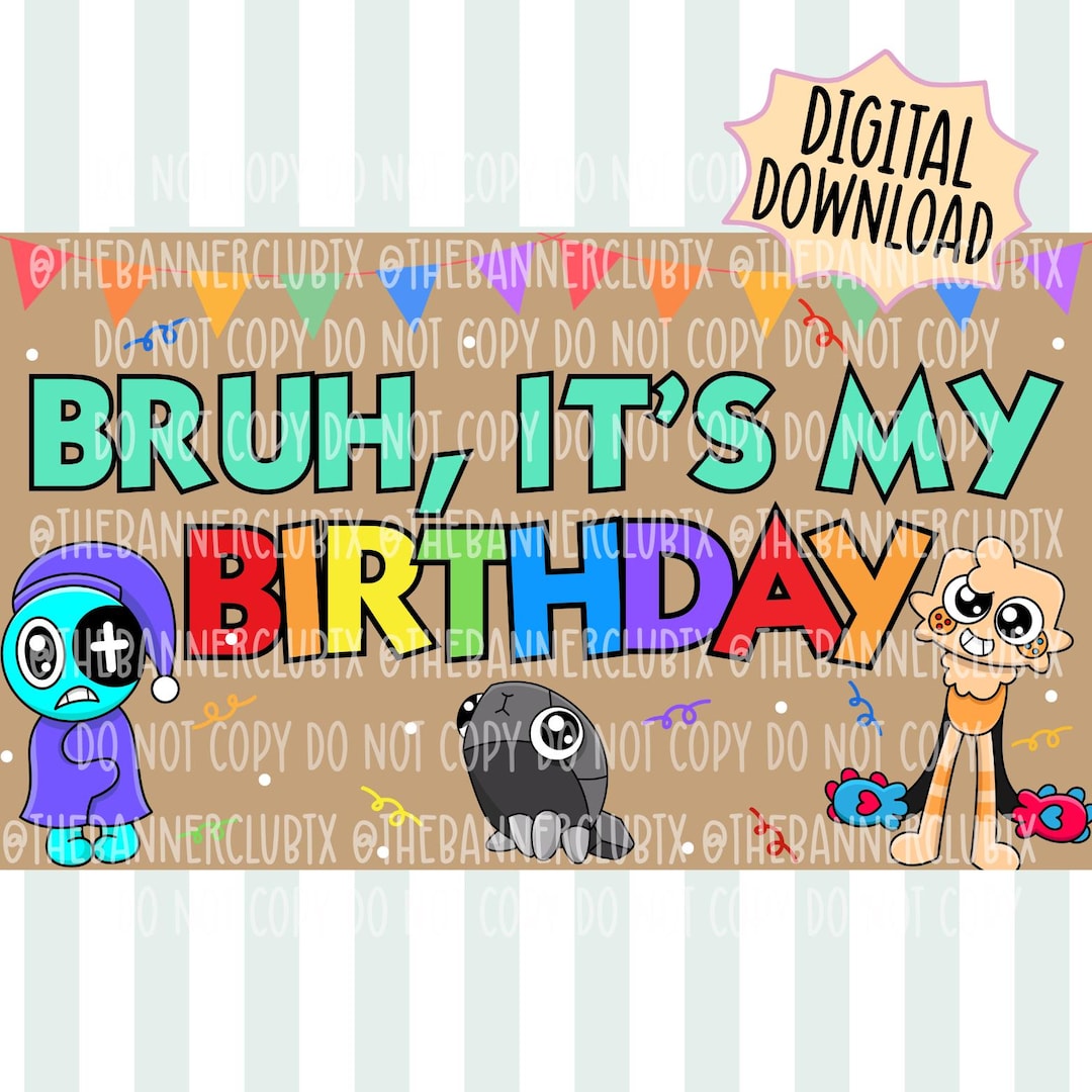 Dandy’s World Banner Template | DIGITAL FILE | Dandys World Birthday ...