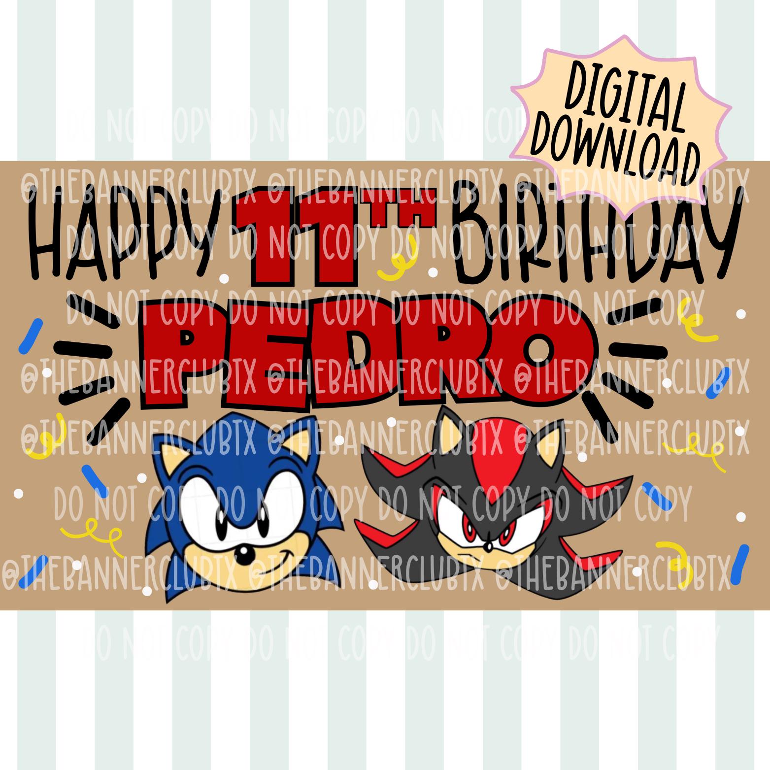 DIGITALE PERSONALIZZATO BAMBINI Compleanno Invito Invito Sonic The - Foto 6